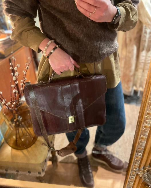 Läderportfölj Vintage