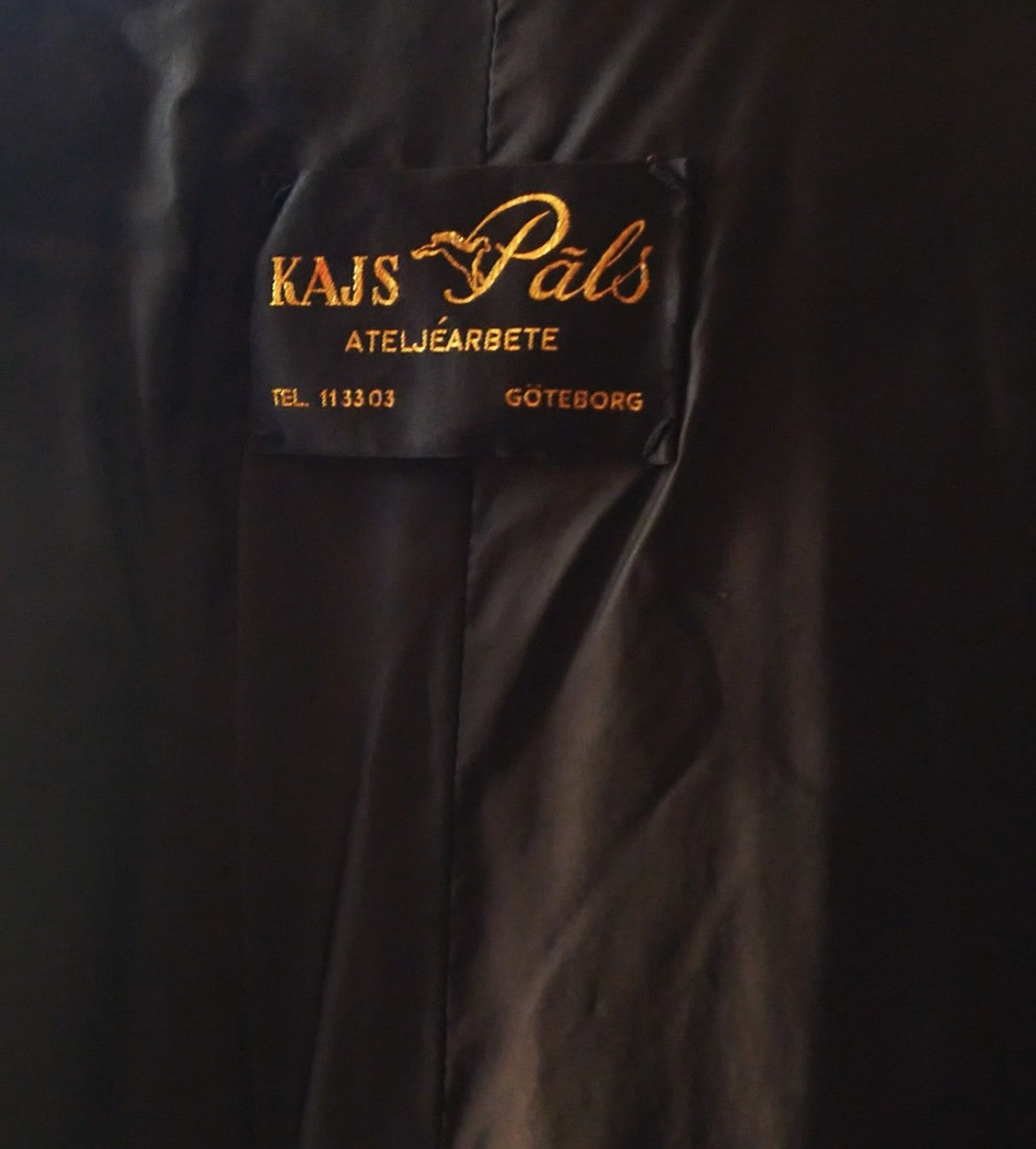 Vintage pälskappa. Kajs Päls, Göteborg