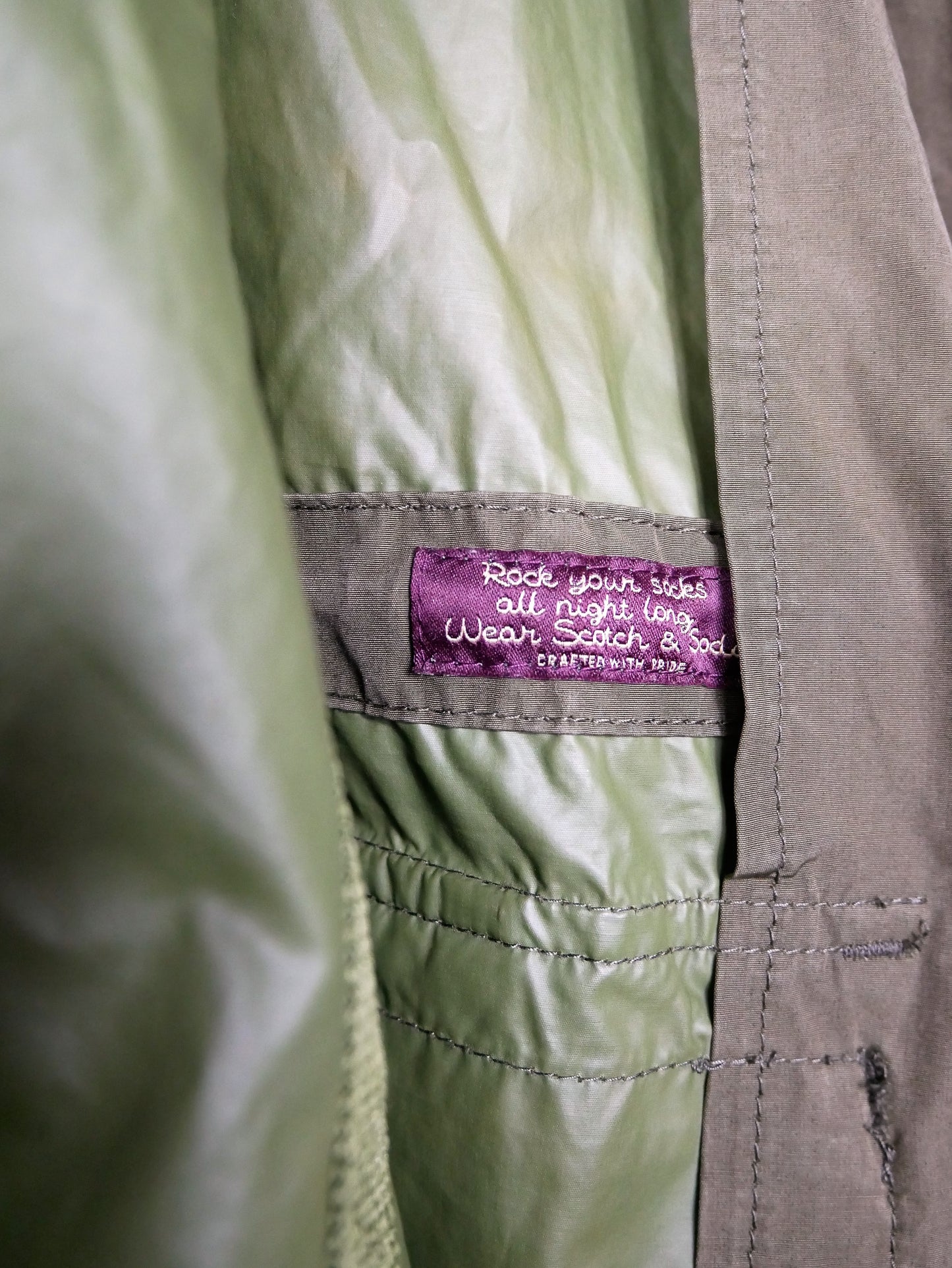 Militärgrön täckjacka, SCOTCH & SODA