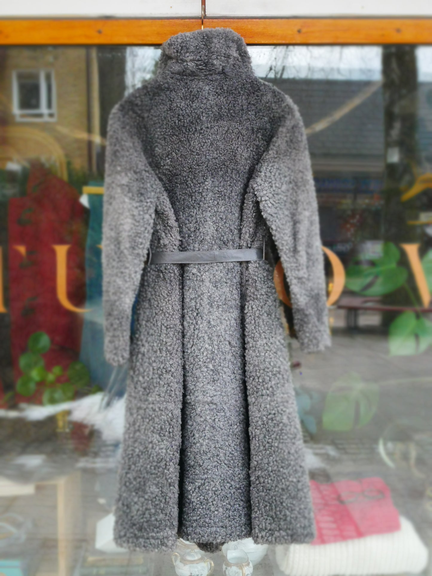 Fårskinnskappa, vintage. (Made in Sweden)