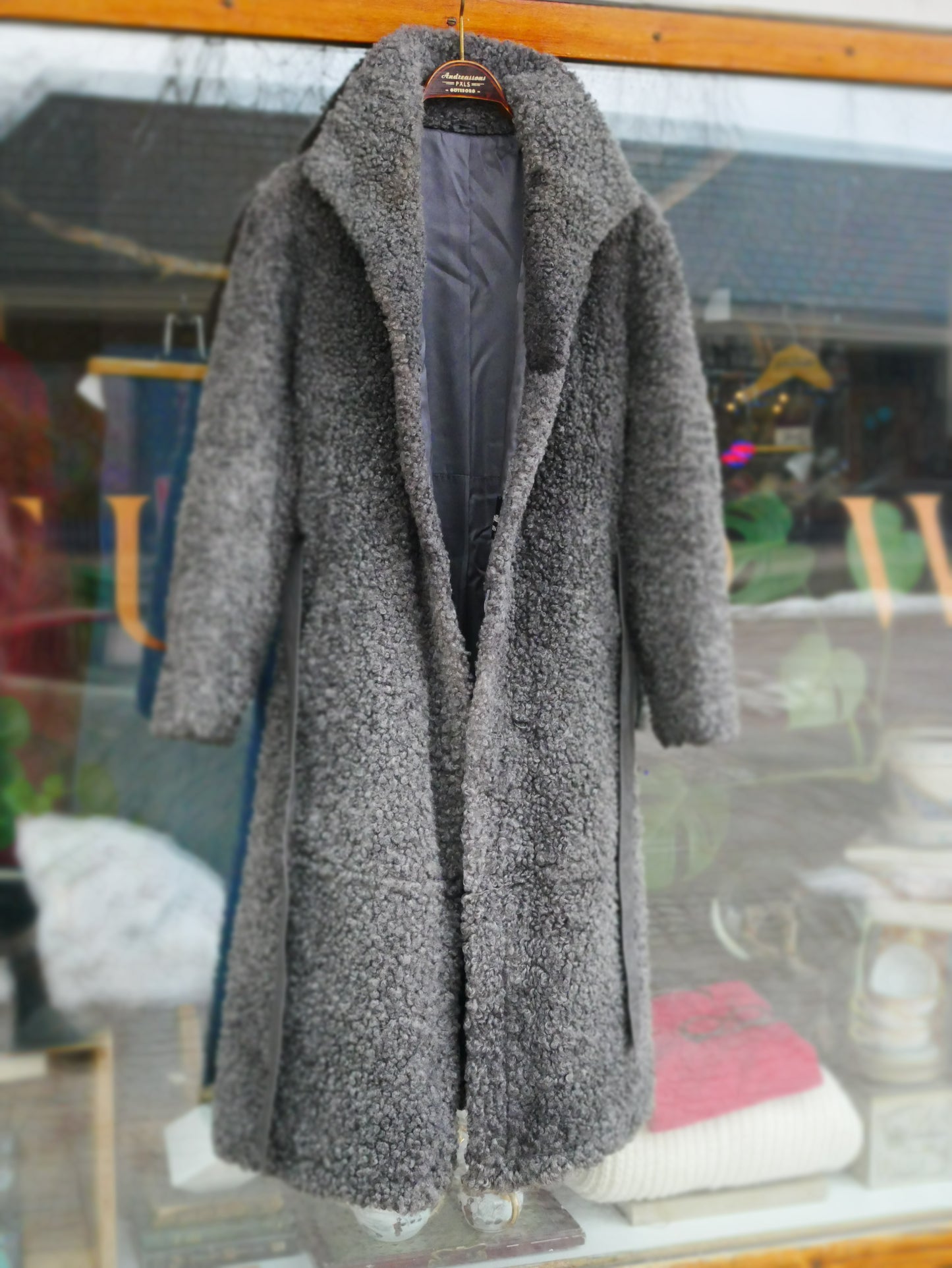 Fårskinnskappa, vintage. (Made in Sweden)