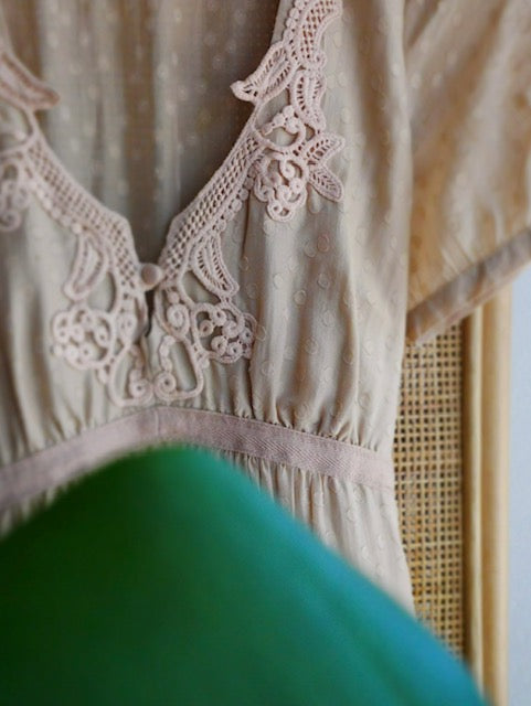 Sidenklänning, vintage