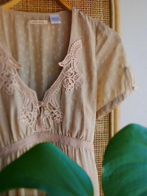 Sidenklänning, vintage